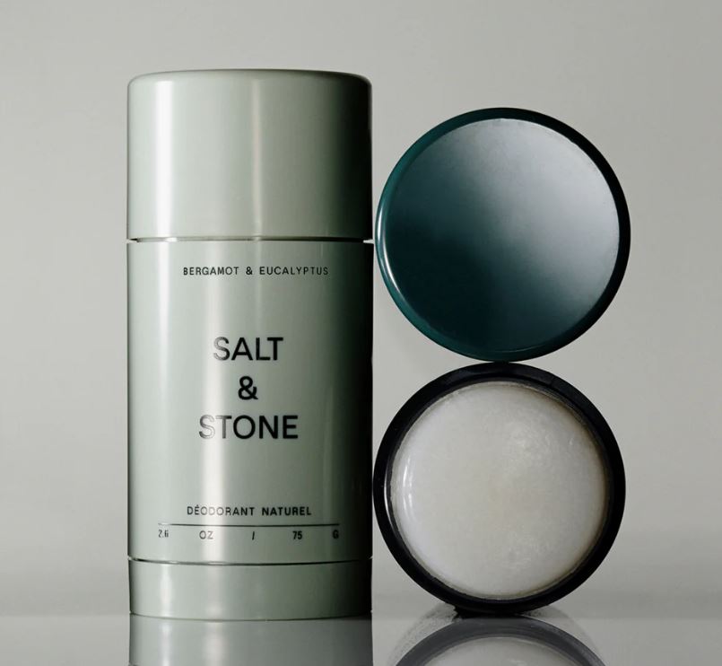 SALT &amp; STONE NATURAL DEODORANT - BERGAMOT EUCALYPTUS